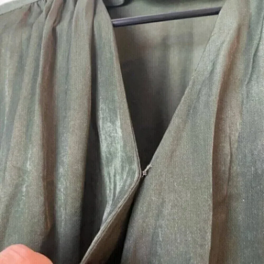 Banana Republic Green V-neck Maxi Dress - Picture 4 of 4